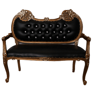 Love Seat (Gold & Black)