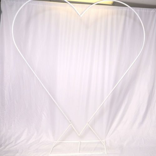 Backdrop - Heart White