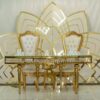 Backdrop - Lotus Wall - Gold Trim