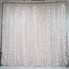 W01-000-009 White Sheer Organza & White Led Lights Photography Backdrop - 18Ftx9Ft