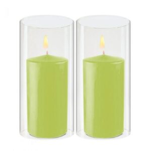 Open End Hurricane Candle Lamp Shade Cover (6 X 3 Inch)