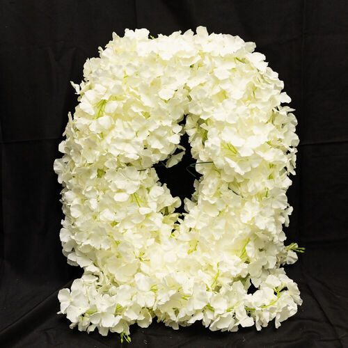 Ivory White Oval Shaped Flower Vase