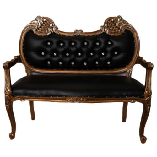 Love Seat Throne Chair (Black)