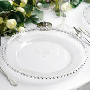 Acrylic Clear Rim Charger Plate
