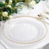 Acrylic Clear Gold Rim Charger Plate