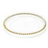 Acrylic Clear Gold Rim Charger Plate