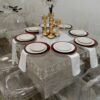 Crystal Acrylic Square Dining Or Cake Table, 4X4 Feet