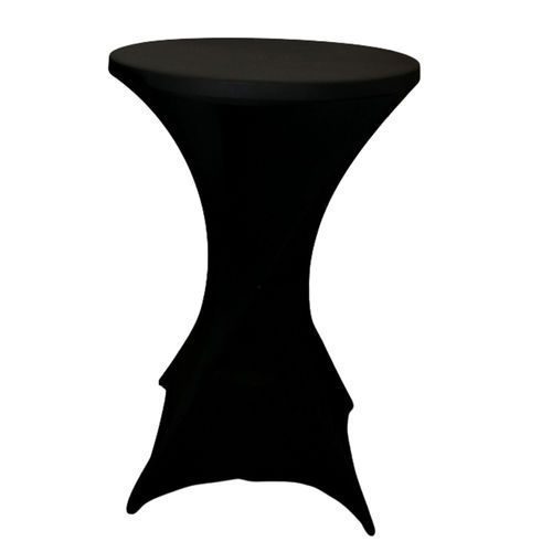 Black Spandex Cocktail Table Cover