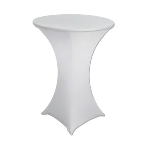 White Spandex Cocktail Table Cover