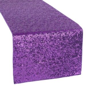 W08-000-014.jpg Glitz Sequin Table Runner - Purple