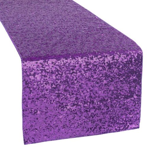 W08-000-014.jpg Glitz Sequin Table Runner - Purple