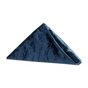 W08-000-015 Velvet 20"x20" Linen Napkin - Navy Blue