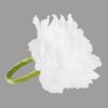 W08-000-019 Silk Peony Flower Napkin Ring Holder - White