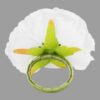 W08-000-019-2 Silk Peony Flower Napkin Ring Holder - White
