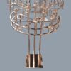 13 Head Metal Candle Holder - Gold