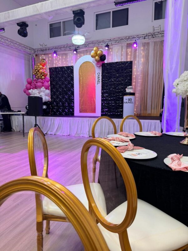 Wedsblog Events_Harwin, Shenell 40th Birthday 2025 17 Event Stage Decoration
